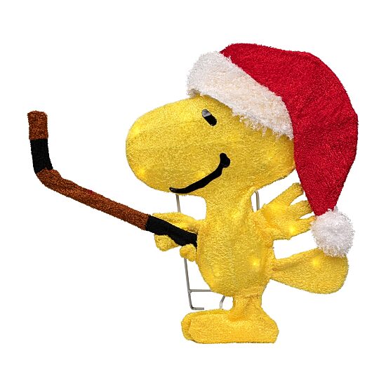 28'' Lighted Snoopy and Woodstock Play Hockey Outdoor Christmas Yard Decoration