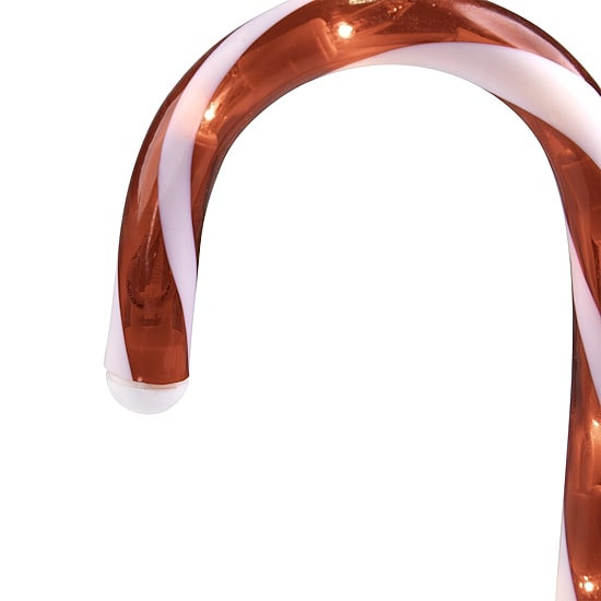 Set of 10 Lighted Outdoor Candy Cane Christmas Pathway Markers 12"