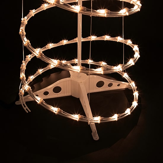 6' Pre-Lit Spiral Christmas Tree - Clear Lights