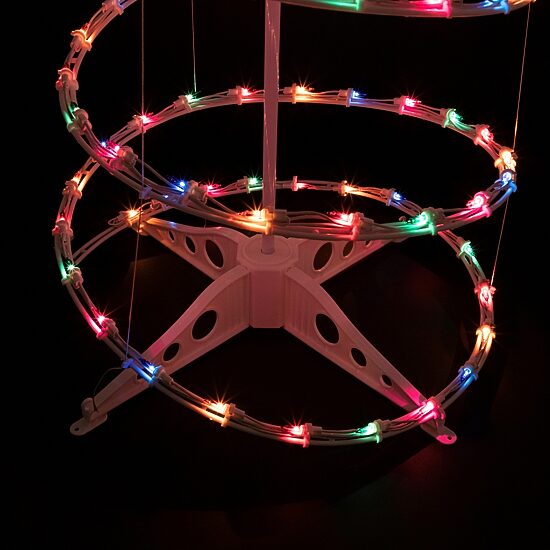 6' Pre-Lit Spiral Christmas Tree - Multi Color Lights