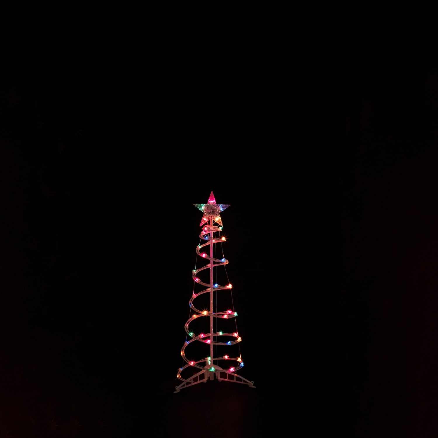 Set of 3 Lighted Multi-Color Spiral Christmas Trees - 3'  4'  and 6'