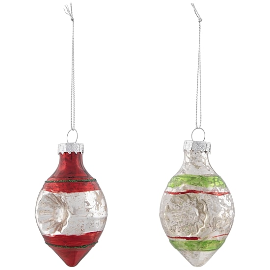 Northlight 2-Finish Finial Silver 9-pc. Christmas Ornament