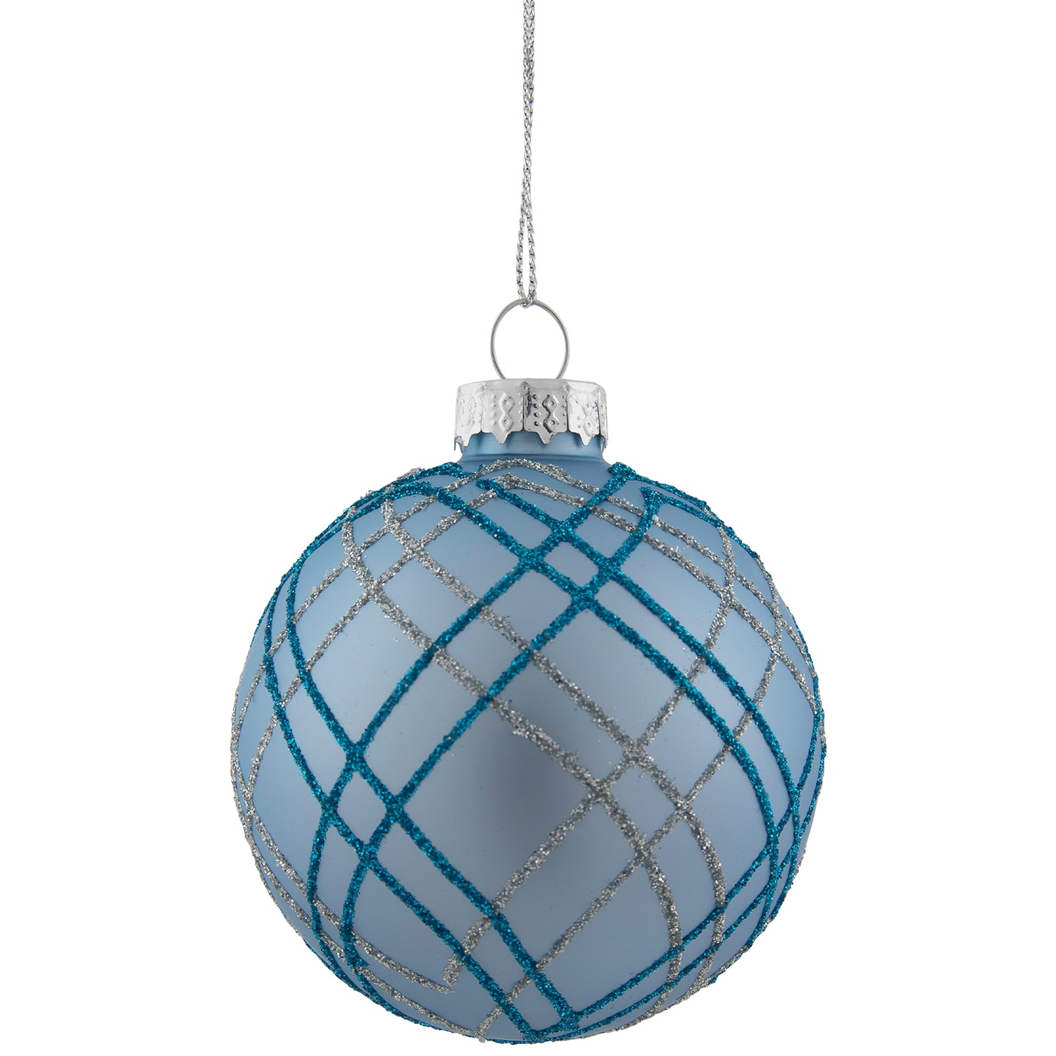 Northlight Glitter Glass Ball 4-pc. Christmas Ornament