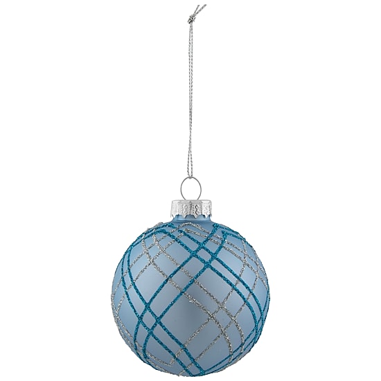 Northlight Glitter Glass Ball 4-pc. Christmas Ornament