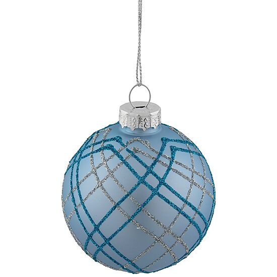Northlight Glitter Glass Ball 4-pc. Christmas Ornament