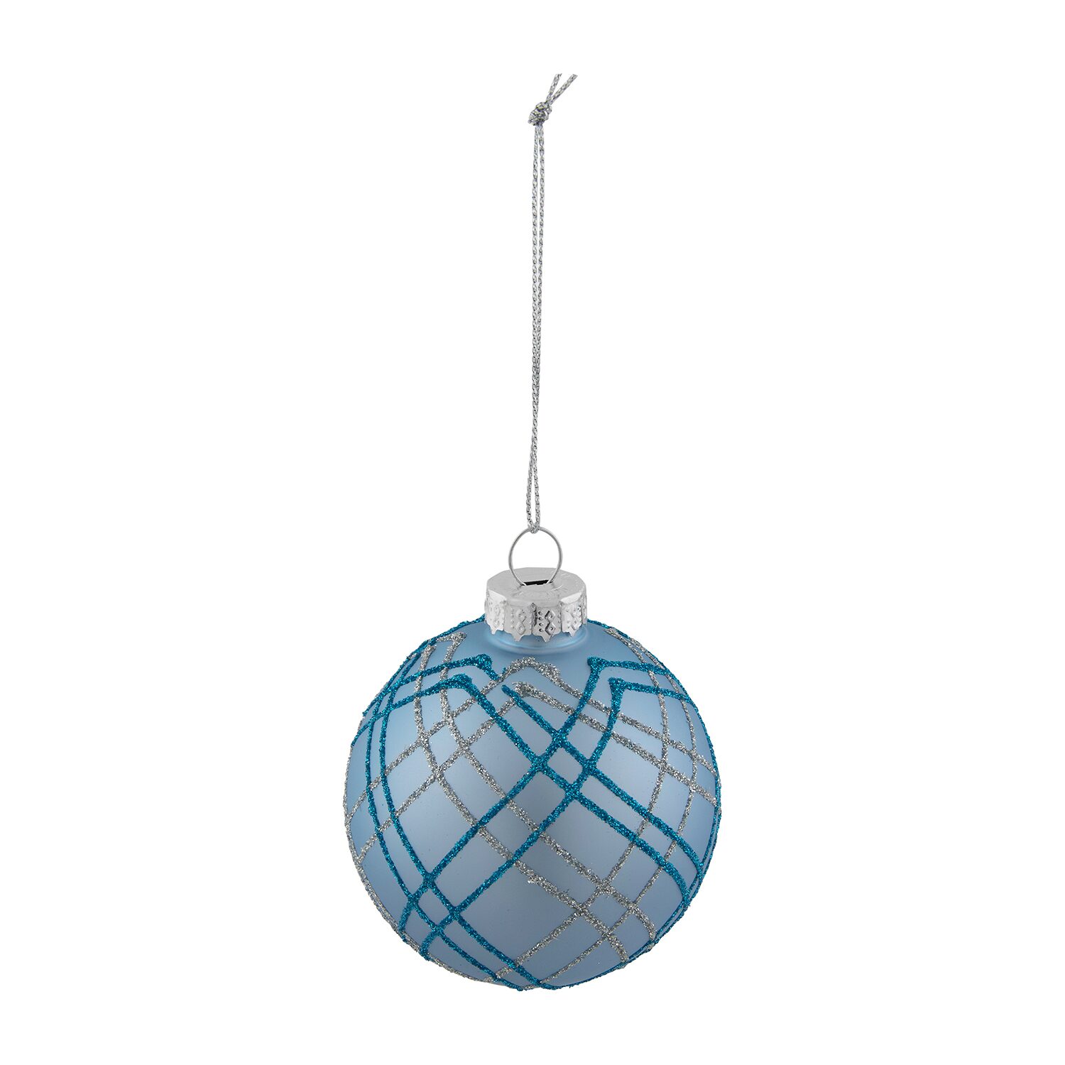 Northlight Glitter Glass Ball 4-pc. Christmas Ornament
