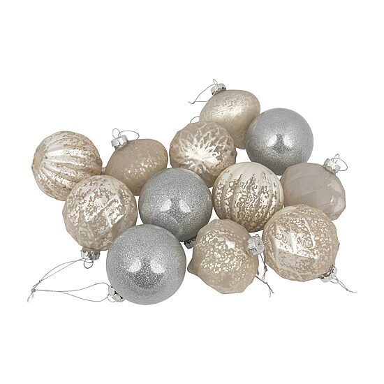 Northlight Mercury Glass 12-pc. Christmas Ornament
