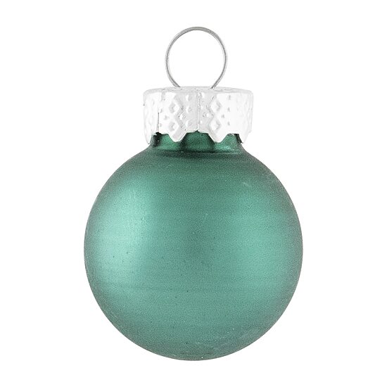 Northlight 2-Finish Glass Green Ball 40-pc. Christmas Ornament