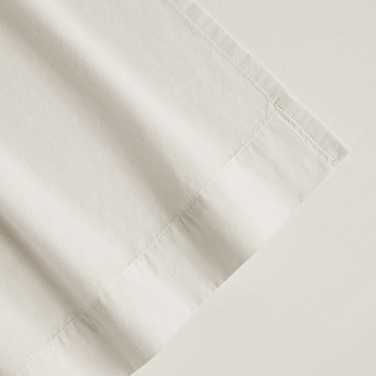 Casual Comfort 100% Cotton Percale Ultra-Soft 4 Piece Sheet Set