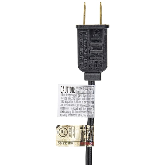 10ct Orange Edison E17 Halloween Light Set - 9ft Black Wire