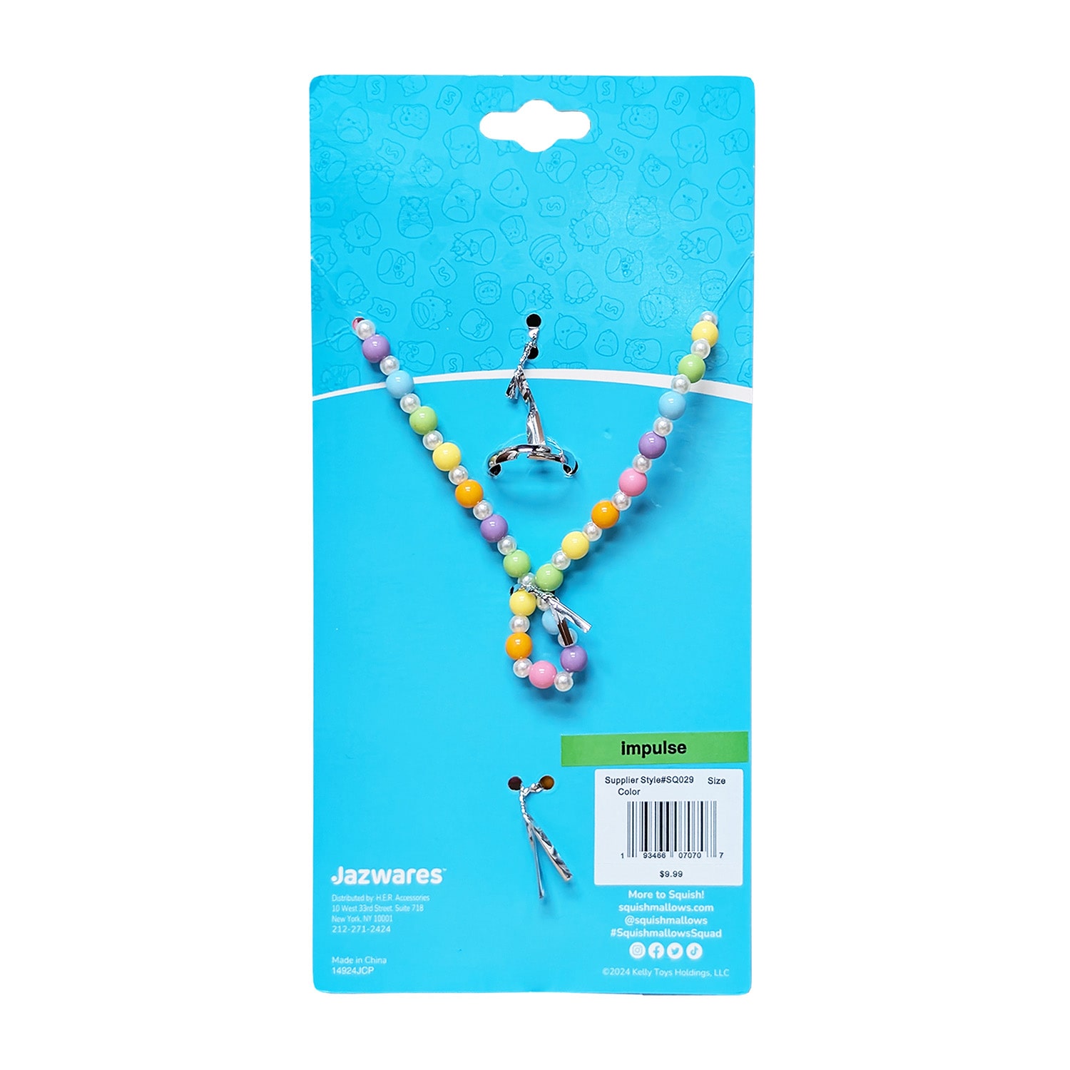H.E.R. Accessories Squishmallows Girls 3-pc. Jewelry Set