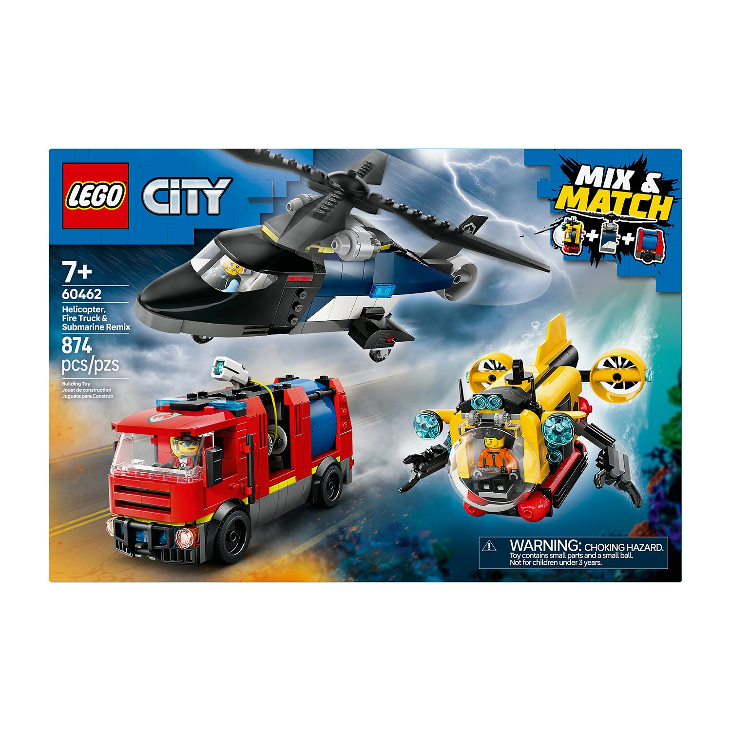 LEGO® City Helicopter Remix Building Blocks 874-pc.