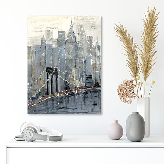 Courtside Market Midtown Morning 20x24 Canvas Art