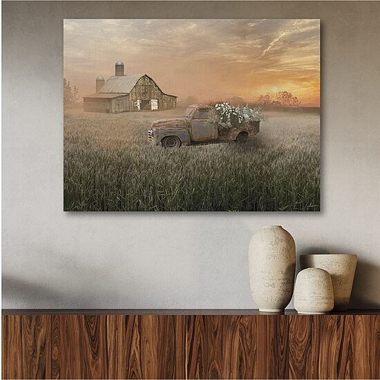 Courtside Market Sunset Farm 20x24 Canvas Art