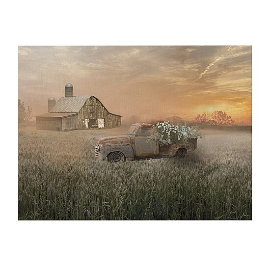 Courtside Market Sunset Farm 20x24 Canvas Art