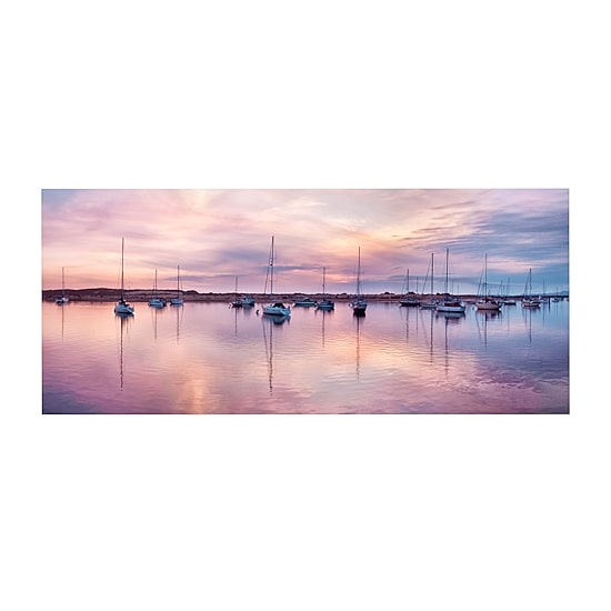 Courtside Market Sunset 12x24 Canvas Art