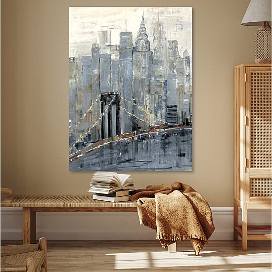 Courtside Market Midtown Morning 30x40 Canvas Art