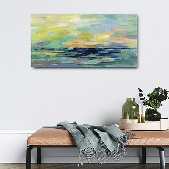 Courtside Market Pacific Beach 12x24 Canvas Art