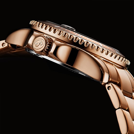 Stuhrling Womens Rose Goldtone Stainless Steel Bracelet Watch 3950l 6