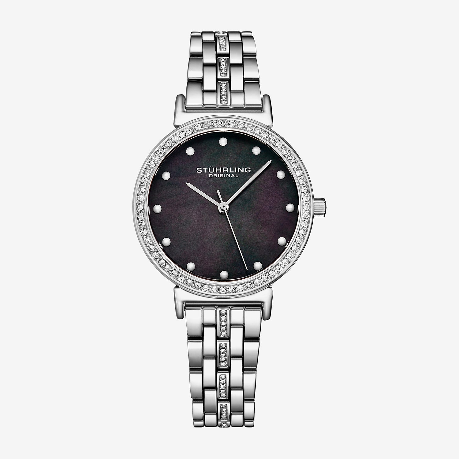 Stuhrling Womens Silver Tone Stainless Steel Bracelet Watch 3988 1
