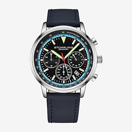Seiko Mens Black Leather Strap Watch Sup875 - JCPenney