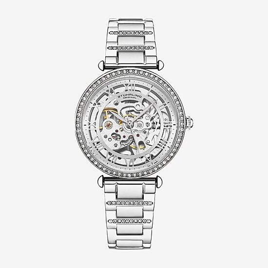 Stuhrling Womens Automatic Rose Goldtone Stainless Steel Bracelet Watch 4023 1