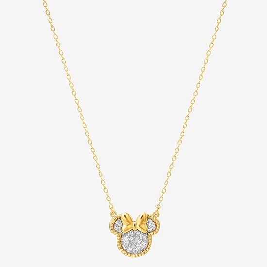 Girls 14K Gold Over Silver 15 Inch Pendant Necklace
