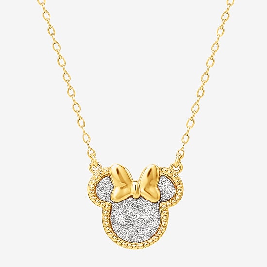 Girls 14K Gold Over Silver 15 Inch Pendant Necklace