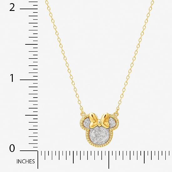 Girls 14K Gold Over Silver 15 Inch Pendant Necklace