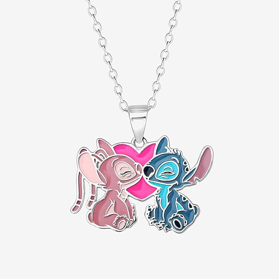 Girls Sterling Silver 15 Inch Pendant Necklace
