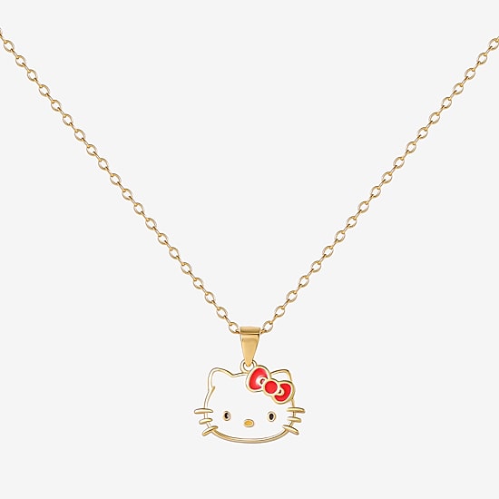 Girls 14K Gold Over Silver 15 Inch Pendant Necklace
