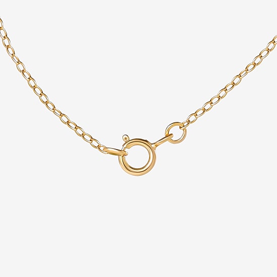 Girls 14K Gold Over Silver 15 Inch Pendant Necklace
