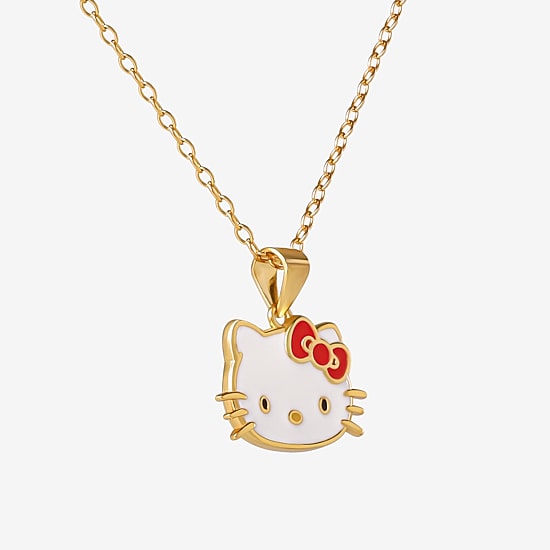 Girls 14K Gold Over Silver 15 Inch Pendant Necklace