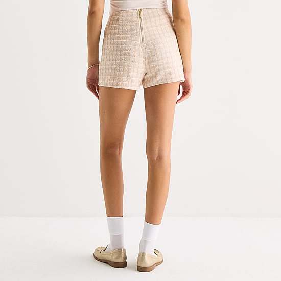by&by Womens Juniors Mid Rise Wrap Skirt
