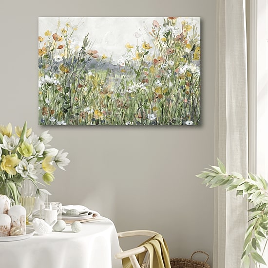 Courtside Market Wildflower Field 24x36 Canvas Art