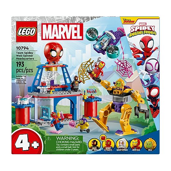 LEGO® Marvel Team Spidey Web Spinner Hedquarters 10794 Building Set 193-pc.