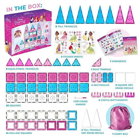 Disney Collection 70-pc. Ariel Cinderella Princess Toy Playset