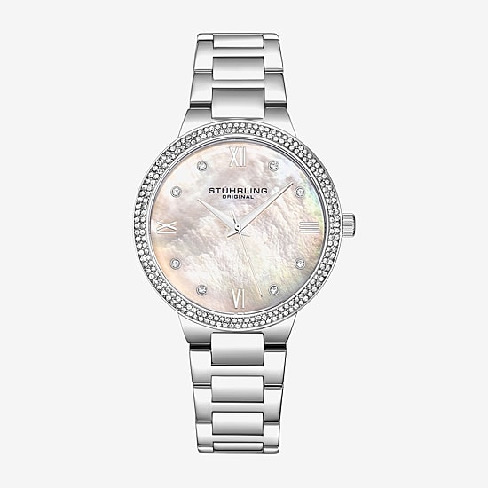 Stuhrling Womens Silver Tone Stainless Steel Bracelet Watch 3907 1