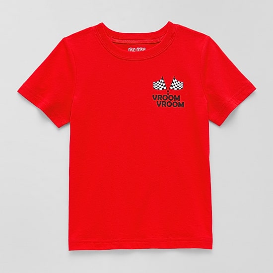 Okie Dokie Toddler & Little Boys Crew Neck Short Sleeve Regular Fit Graphic T-Shirt