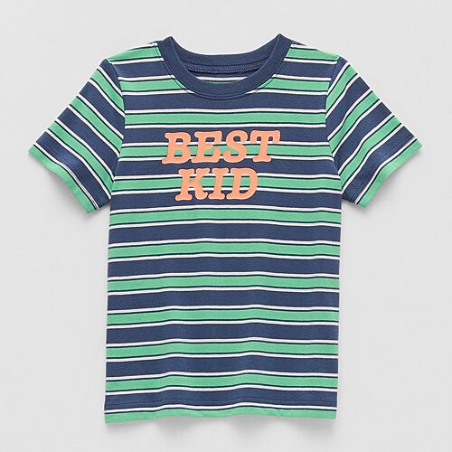 Okie Dokie Toddler & Little Boys Crew Neck Short Sleeve Regular Fit Graphic T-Shirt, 2t, Green