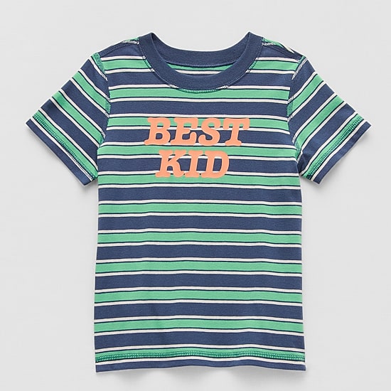 Okie Dokie Boys Easy-on + Easy-off Sensory Friendly Crew Neck Short Sleeve Adaptive Regular Fit Graphic T-Shirt