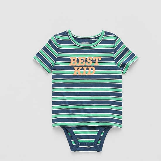 Okie Dokie Toddler Boys Bodysuit Closure Easy-on + Easy-off Adaptive Crew Neck Short Sleeve Bodysuit