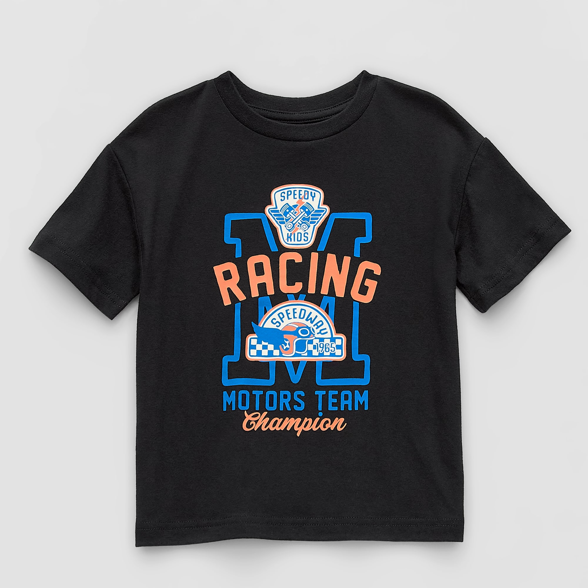 Okie Dokie Active Toddler & Little Boys Crew Neck Short Sleeve Regular Fit Graphic T-Shirt