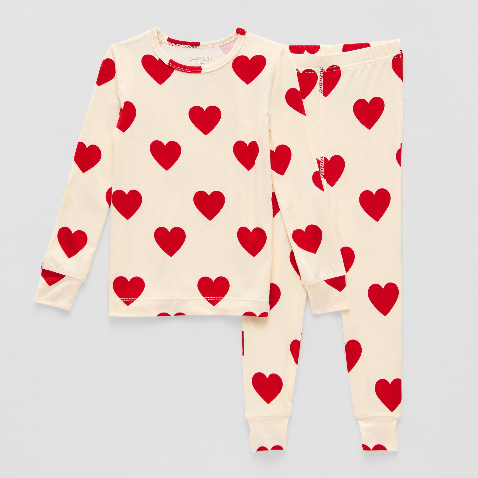 Grayson Little Toddler Girls Round Neck Long Sleeve 2-pc. Pajama Set