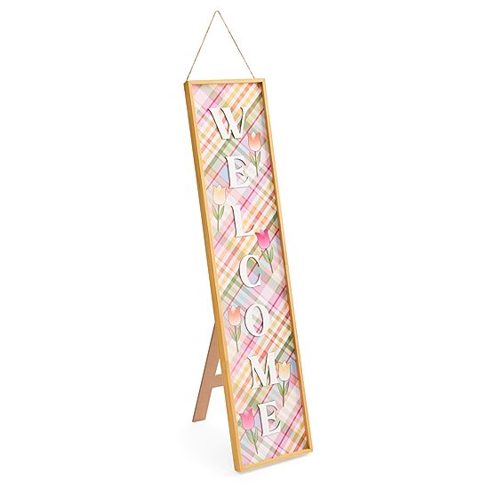 Layerings Spring Welcome Porch Sign