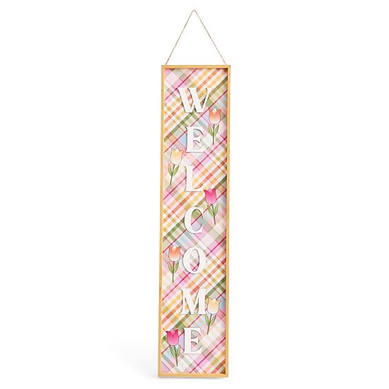 Layerings Spring Welcome Porch Sign
