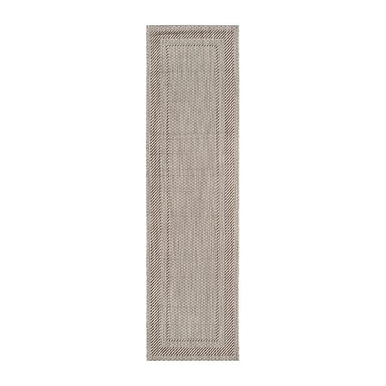 Safavieh Courtyard Collection Lorna Stripe Indoor/Outdoor Runner Rug