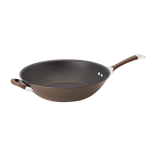 Circulon Symmetry Hard Anodized 14" Stir Fry Pan with Helper Handle