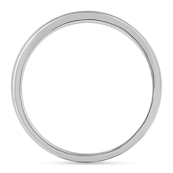 Womens Natural White Diamond 10K Gold Wedding Band