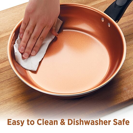 Farberware Glide Copper Ceramic 4-qt Saute Pan with Lid